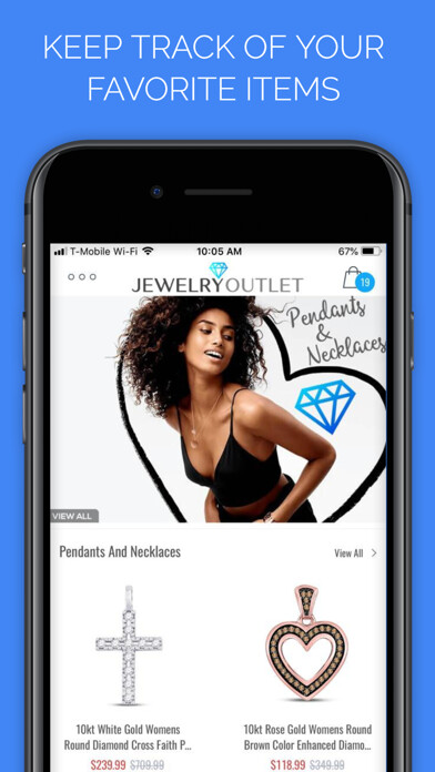 Emulate iPhone app Jewelry Outlet using MyAndroid