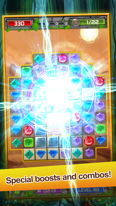 Emulate iPhone app Jewels Adventure - A Journey In Saga World using MyAndroid