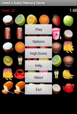 Emulate Android APK Jewels Audio Memory Game