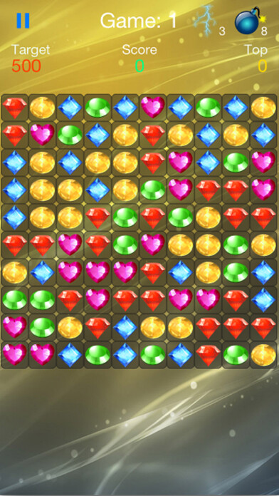 Emulate iPhone app Jewels Boom using MyAndroid