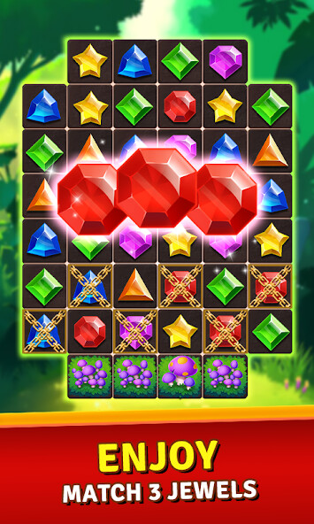 Run android online APK Jewels Jungle Treasure: Match 3  Puzzle from MyAndroid or emulate Jewels Jungle Treasure: Match 3  Puzzle using MyAndroid