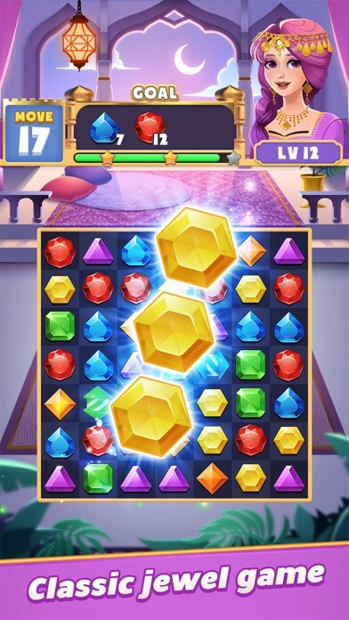 Emulate iPhone app Jewels Magic: Queen Match 3 using MyAndroid Emulate iPhone app Jewels Magic: Queen Match 3 using MyAndroid