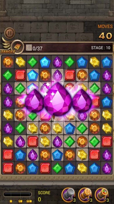 Emulate iPhone app Jewels Temple Quest - Match 3 using MyAndroid Emulate iPhone app Jewels Temple Quest - Match 3 using MyAndroid