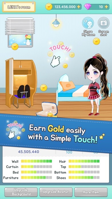 Emulate iPhone app Jewel Up My Room using MyAndroid