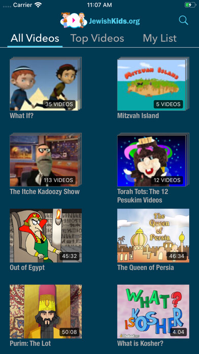Emulate iPhone app Jewish Kids Videos using MyAndroid Emulate iPhone app Jewish Kids Videos using MyAndroid