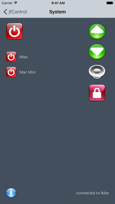Emulate iPhone app jfControl Lite - Allround Remote Control using MyAndroid Emulate iPhone app jfControl Lite - Allround Remote Control using MyAndroid