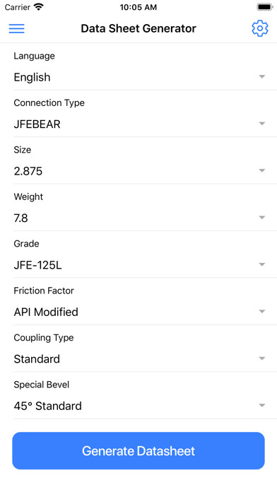 Emulate iPhone app JFE-TC Data Sheets using MyAndroid Emulate iPhone app JFE-TC Data Sheets using MyAndroid