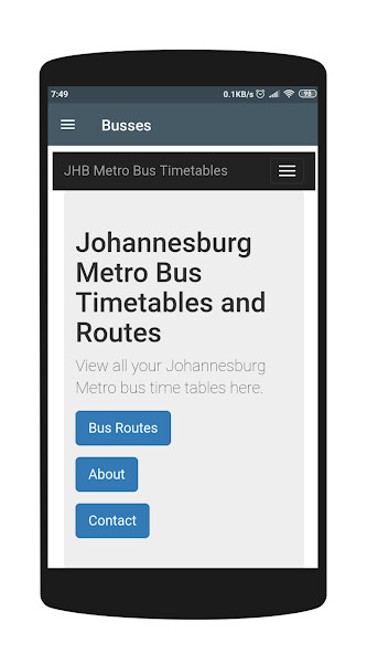 Run android online APK JHB Metro Bus Timetables from MyAndroid or emulate JHB Metro Bus Timetables using MyAndroid Run android online APK JHB Metro Bus Timetables from MyAndroid or emulate JHB Metro Bus Timetables using MyAndroid