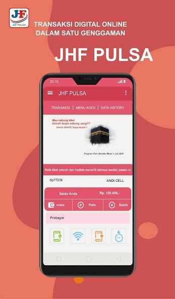 Run android online APK JHF PULSA: Aplikasi Pulsa from MyAndroid or emulate JHF PULSA: Aplikasi Pulsa using MyAndroid