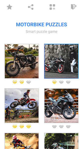 Run android online APK Jigsaw Motorcycle Puzzles from MyAndroid or emulate Jigsaw Motorcycle Puzzles using MyAndroid