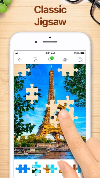 Emulate iPhone app Jigsaw Puzzles - Puzzle Games using MyAndroid