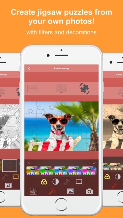 Emulate iPhone app Jigsaw Puzzle Studio : Free Puzzles Every Day! using MyAndroid