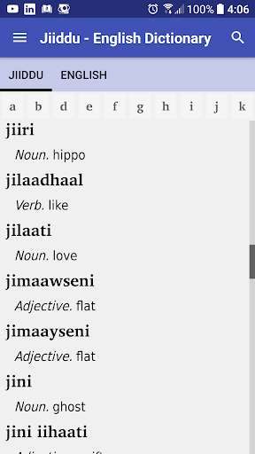 Run android online APK Jiiddu - English Dictionary from MyAndroid or emulate Jiiddu - English Dictionary using MyAndroid