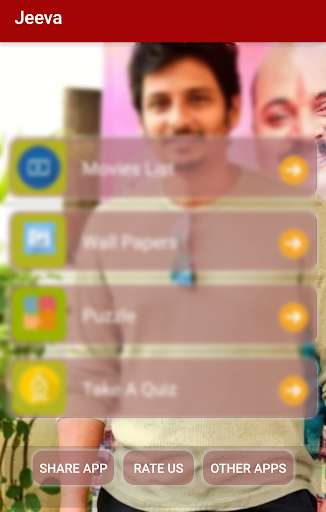 Run android online APK Jiiva Movies List, Wallpapers, puzzle, quiz from MyAndroid or emulate Jiiva Movies List, Wallpapers, puzzle, quiz using MyAndroid