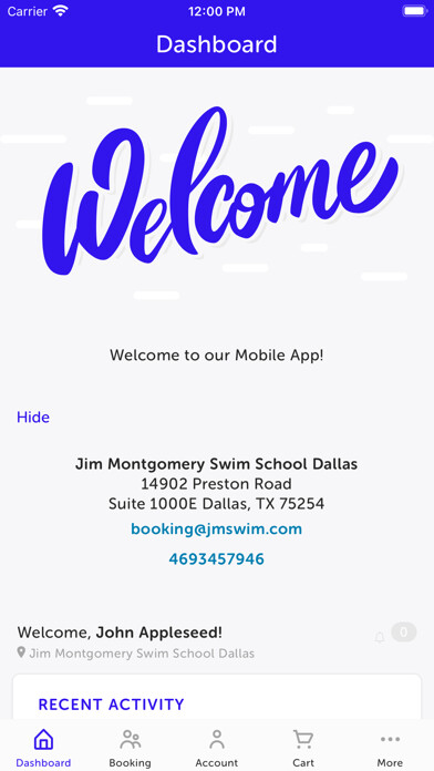 Emulate iPhone app Jim Montgomery Swim School using MyAndroid Emulate iPhone app Jim Montgomery Swim School using MyAndroid
