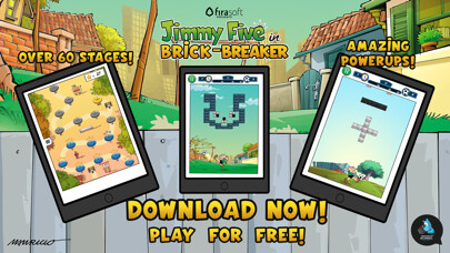 Emulate iPhone app Jimmy Five Brick Breaker using MyAndroid