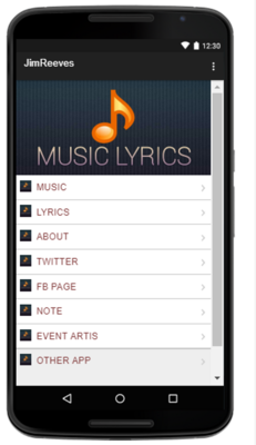 Emulate Android APK Jim Reeves MusicLyrics Emulate Android APK Jim Reeves MusicLyrics