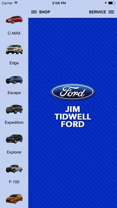 Emulate iPhone app Jim Tidwell Ford using MyAndroid