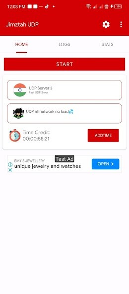 Run android online APK Jimztah UDP from MyAndroid or emulate Jimztah UDP using MyAndroid