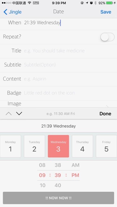 Emulate iPhone app Jingle-Custom reminders! using MyAndroid Emulate iPhone app Jingle-Custom reminders! using MyAndroid