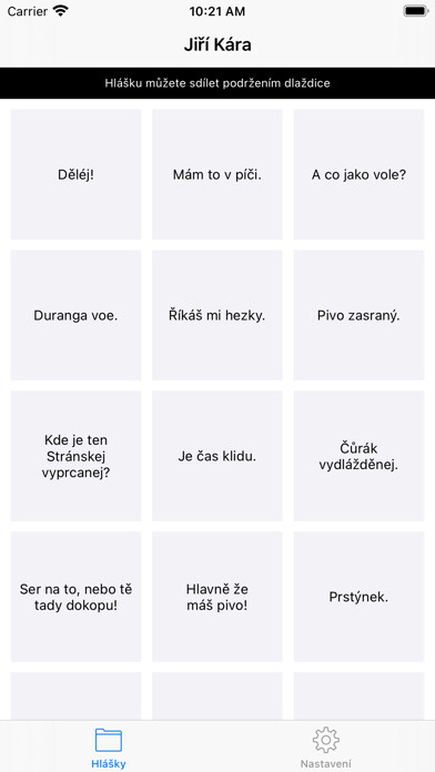 Emulate iPhone app Jiri Kara using MyAndroid