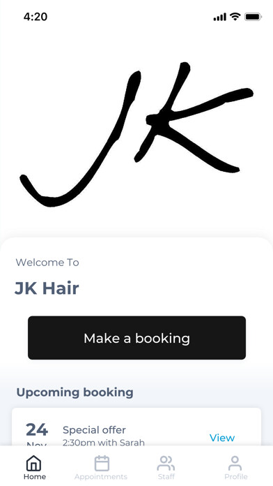 Emulate iPhone app JK Hair using MyAndroid Emulate iPhone app JK Hair using MyAndroid