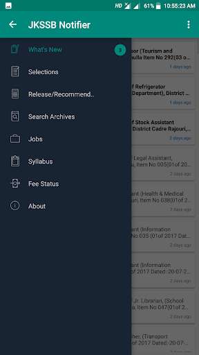 Run android online APK JKSSB Notifier from MyAndroid or emulate JKSSB Notifier using MyAndroid