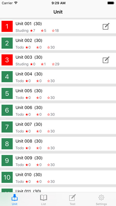 Emulate iPhone app JLPT N4 Vocabulary with Voice using MyAndroid