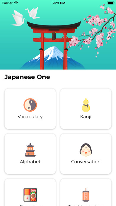 Emulate iPhone app JLPT N5 ~ N1 Learn Japanese using MyAndroid Emulate iPhone app JLPT N5 ~ N1 Learn Japanese using MyAndroid