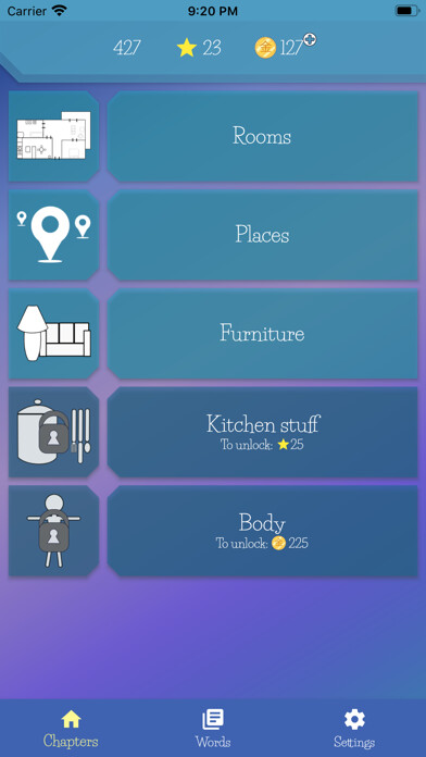 Emulate iPhone app JMemo: Educational memo game using MyAndroid