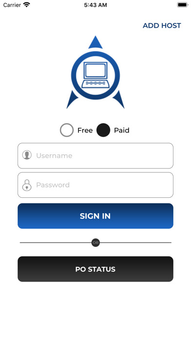 Emulate iPhone app JMSCPOS using MyAndroid