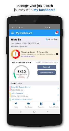 Emulate Android APK jobactive Job Seeker Emulate Android APK jobactive Job Seeker
