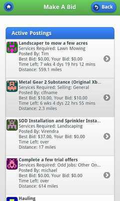 Emulate Android APK Jobbidding