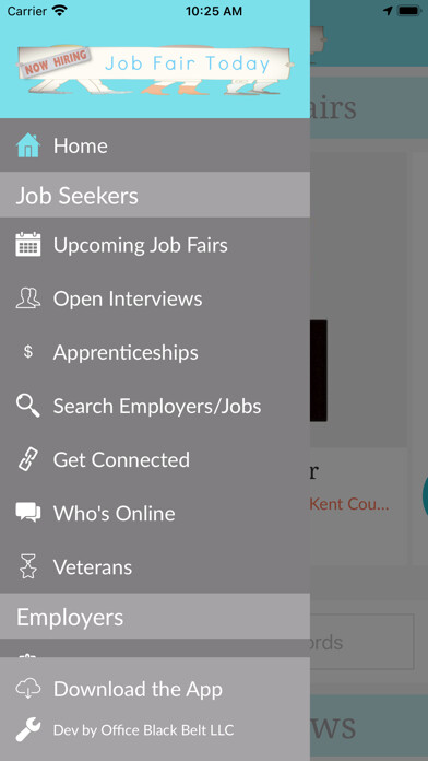 Emulate iPhone app JobFairToday using MyAndroid