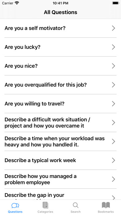 Emulate iPhone app Job Interview Prep Questions using MyAndroid Emulate iPhone app Job Interview Prep Questions using MyAndroid