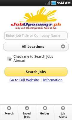 Emulate Android APK JobOpenings.ph