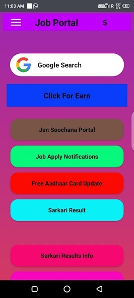 Run android online APK Job portal from MyAndroid or emulate Job portal using MyAndroid