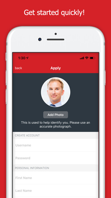 Emulate iPhone app JobPro by A Plus Staffing using MyAndroid