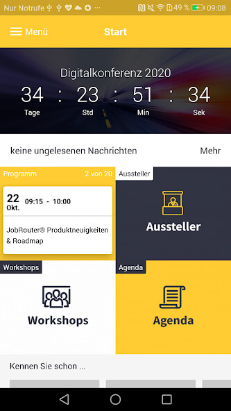 Run android online APK JobRouter Events from MyAndroid or emulate JobRouter Events using MyAndroid
