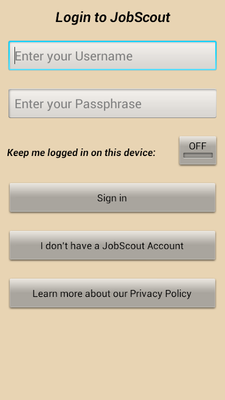 Emulate Android APK JobScout Emulate Android APK JobScout