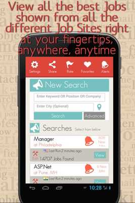 Emulate Android APK Job Search with Daily Alerts