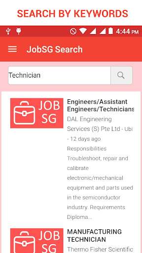 Run android online APK JobSG - Looking for Job in Singapore from MyAndroid or emulate JobSG - Looking for Job in Singapore using MyAndroid