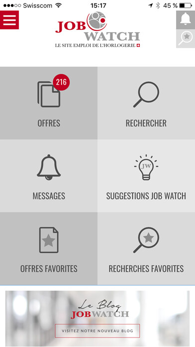 Emulate iPhone app Job Watch - Emplois horlogers using MyAndroid Emulate iPhone app Job Watch - Emplois horlogers using MyAndroid