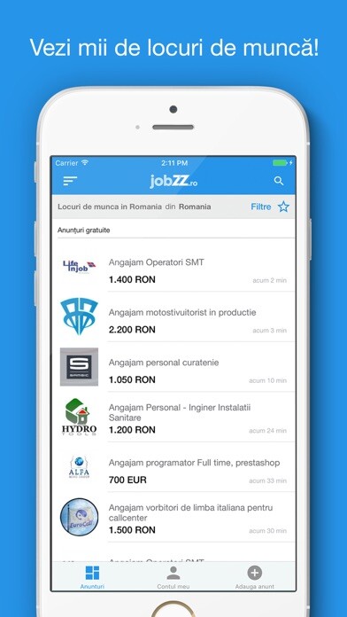 Emulate iPhone app JobZZ.ro - Locuri de muncă using MyAndroid Emulate iPhone app JobZZ.ro - Locuri de muncă using MyAndroid