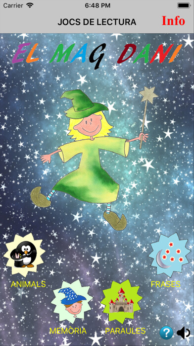 Emulate iPhone app JOCS DE LECTURA using MyAndroid