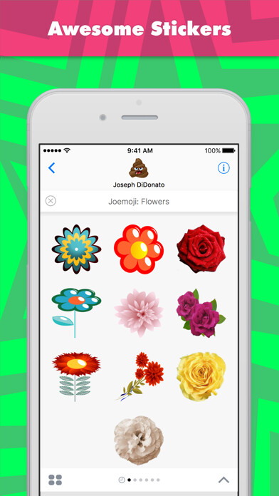 Emulate iPhone app Joemoji: Flowers stickers by Joemoji using MyAndroid Emulate iPhone app Joemoji: Flowers stickers by Joemoji using MyAndroid