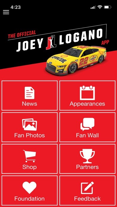 Emulate iPhone app Joey Logano Official App using MyAndroid Emulate iPhone app Joey Logano Official App using MyAndroid