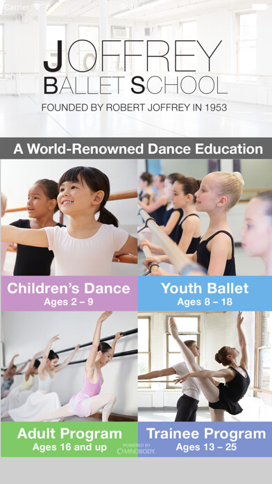 Emulate iPhone app Joffrey Ballet School using MyAndroid
