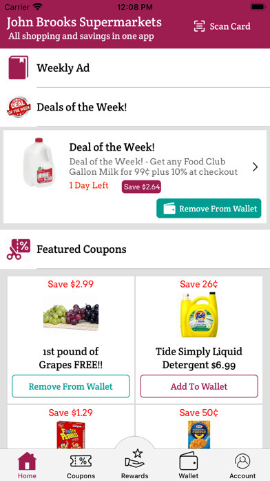 Emulate iPhone app John Brooks Supermarkets using MyAndroid Emulate iPhone app John Brooks Supermarkets using MyAndroid