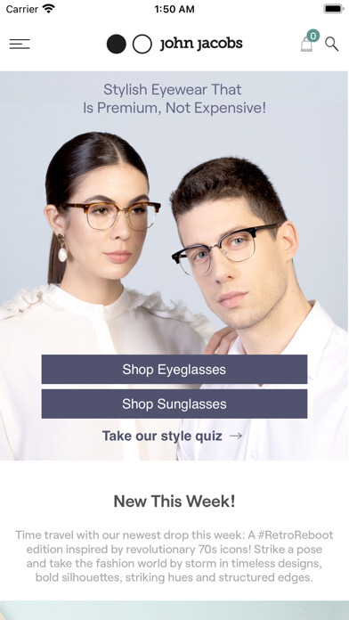 Emulate iPhone app John Jacobs Eyewear using MyAndroid Emulate iPhone app John Jacobs Eyewear using MyAndroid